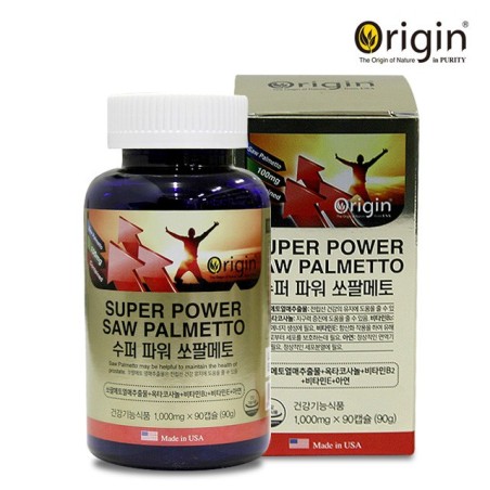 [오리진] 수퍼 파워 쏘팔메토 100 (1000mg x 90캡슐) x 4개